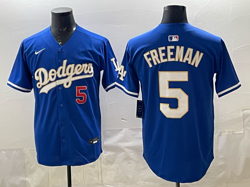 Men's Los Angeles Dodgers Freddie Freeman #5 Royal Alternate Limited Jersey
