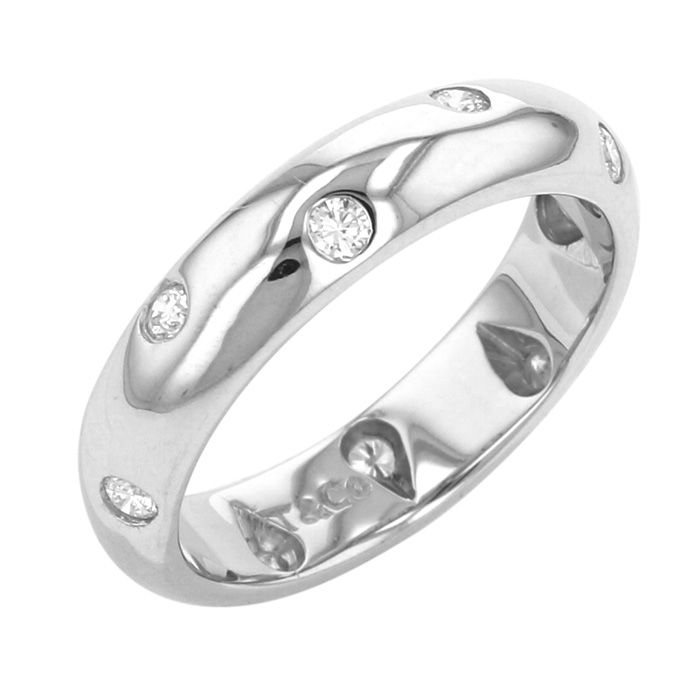 Tiffany & Co. Tiffany Dots PT950 Ring Platinum Diamond