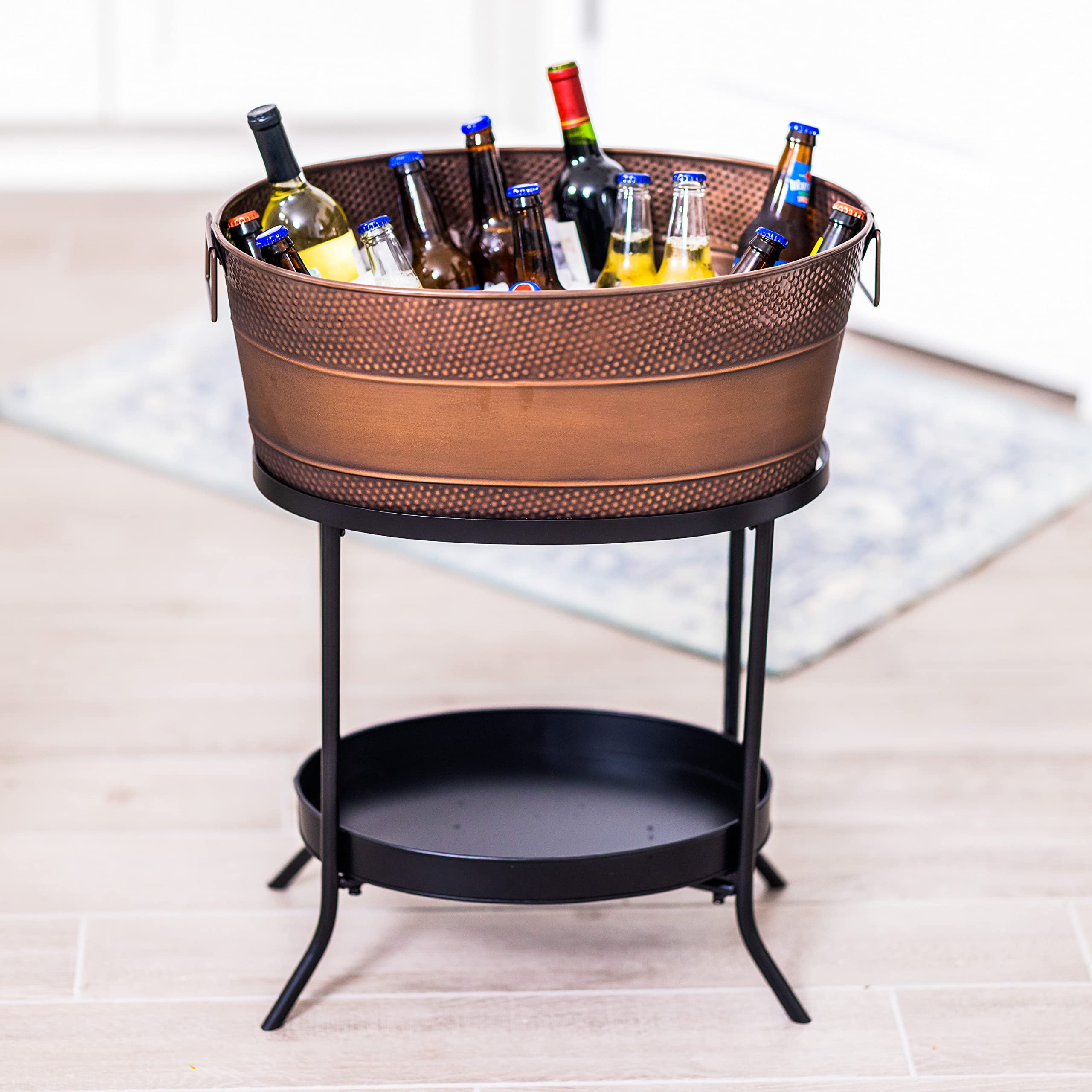 BREKX Copper Hammered Galvanized Beverage