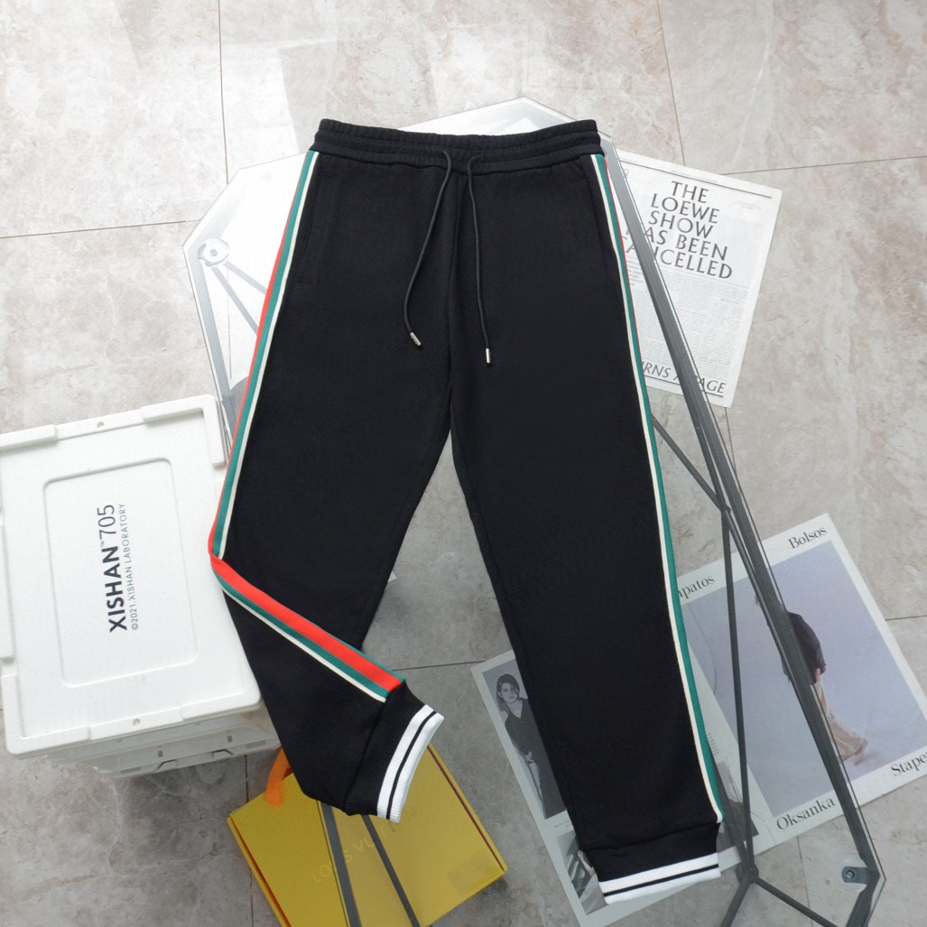 Gucci classic double Glogo casual sweatpants - cnluxepick