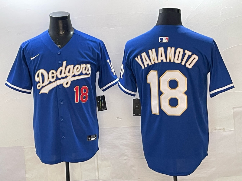 Men's Los Angeles Dodgers Yoshinobu Yamamoto #18 Royal Alternate Limited Jersey