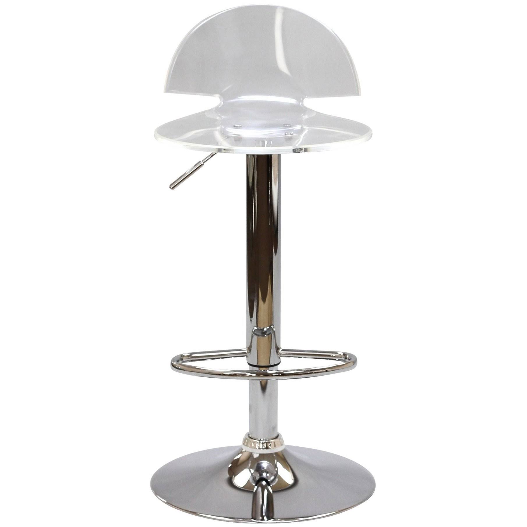 Modway Clear Translucent Bar Stool