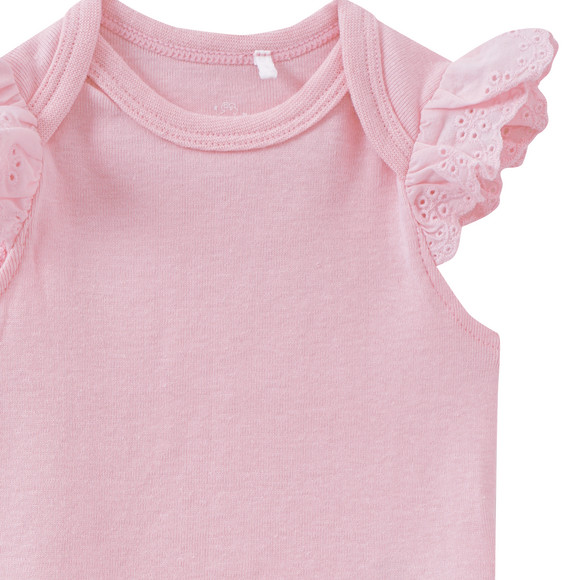 Topomini Baby Kurzarmbody mit Spitze