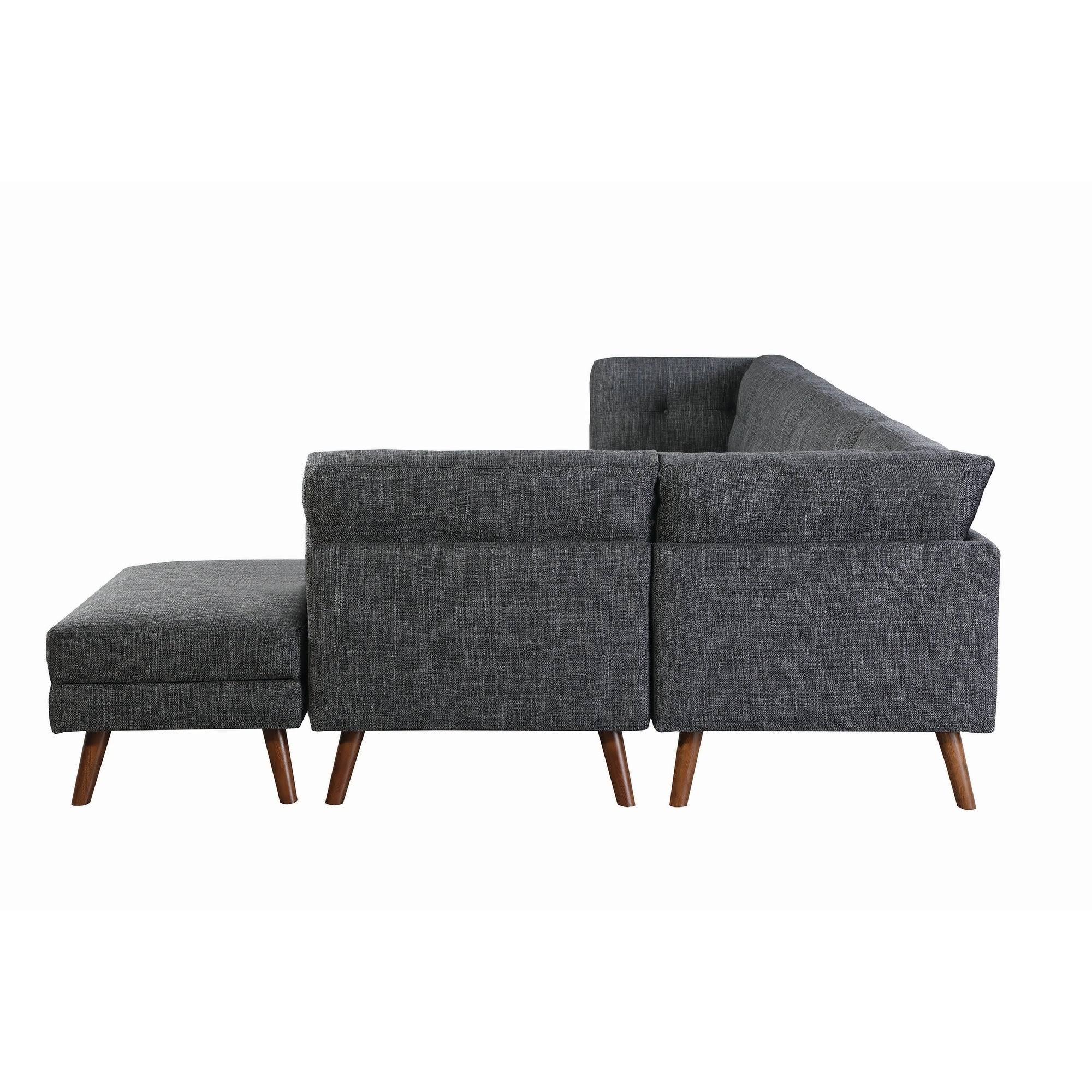Coaster Churchill Dark Grey Rectangular Ottoman