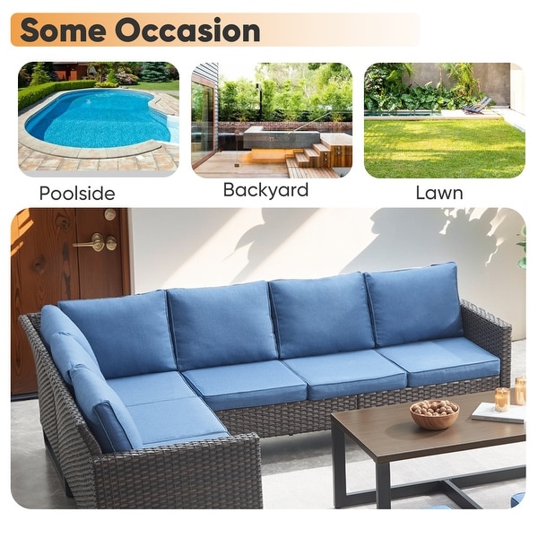 Patio Furniture Set with Propane Gas Fire Pit Table