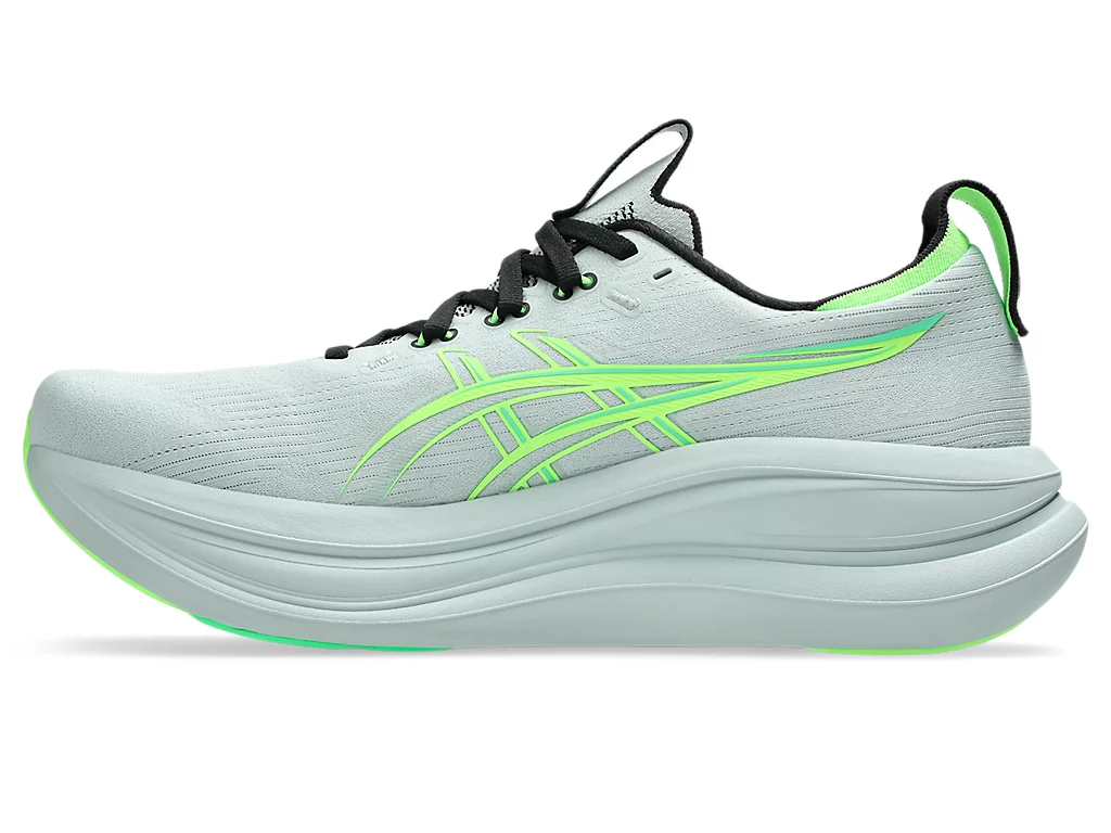 ASICS GEL-NIMBUS 28 Running Shoes Cold Moss/Illuminate Green 1011C127-400