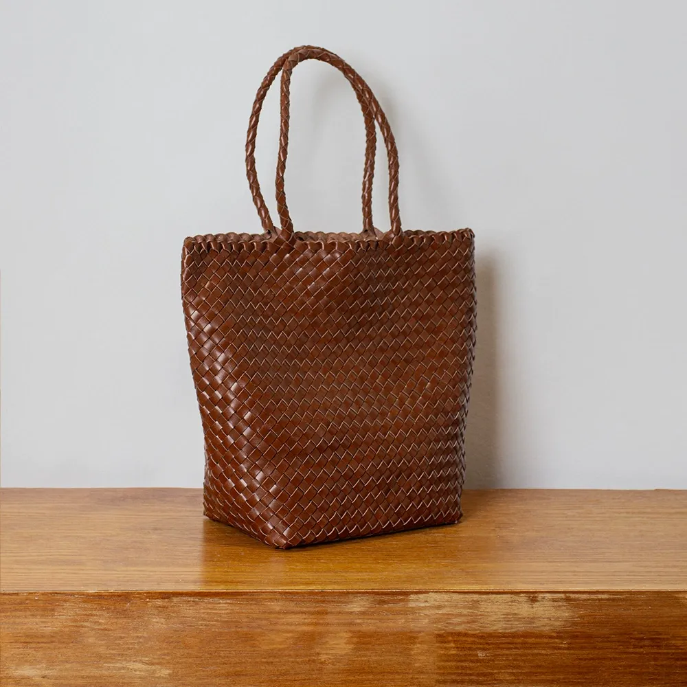 Timeless Handcrafted Texture Classic Woven Tote Bag
