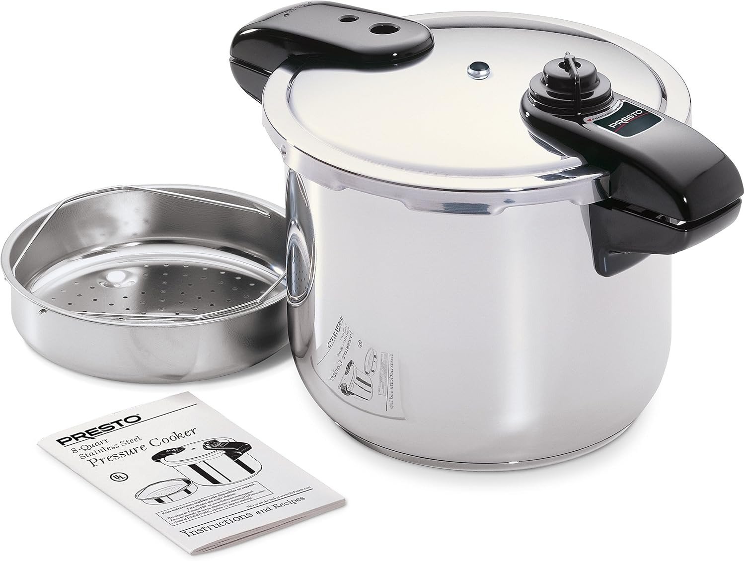 8-Quart Stainless Steel Pressure Cooker