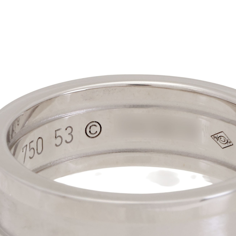 Cartier 2C C Do Ring 18K White Gold B4040500