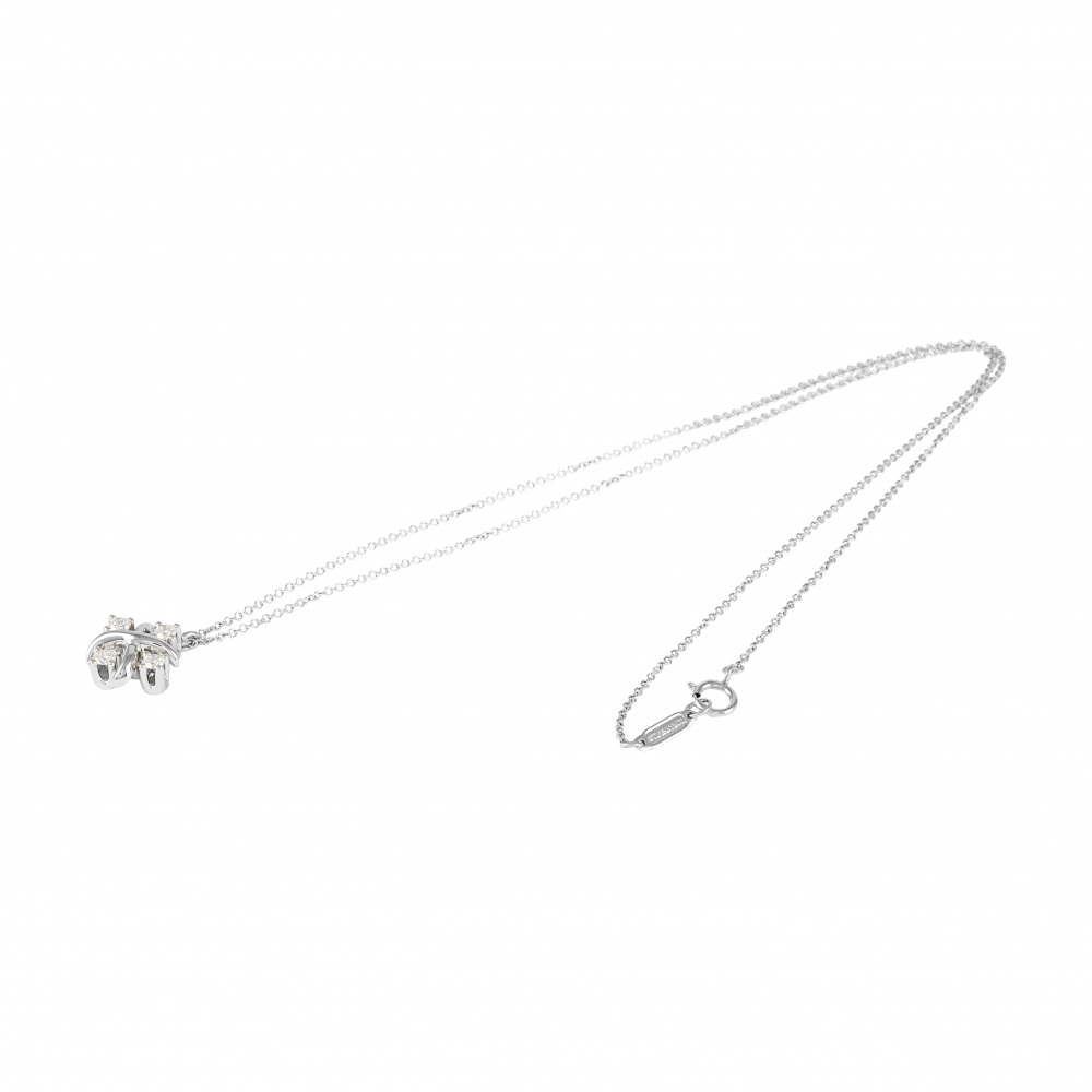 Tiffany & Co. Schlumberger Rin Necklace Platinum Diamond 60022675