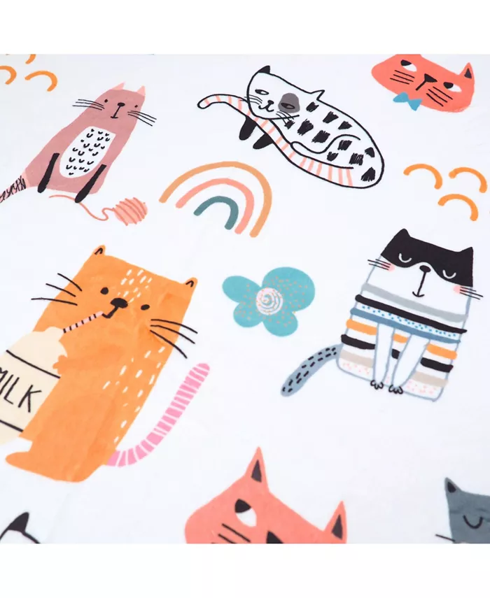 Honey Lemonade Premium Baby and Toddler Minky Blanket - Cats
