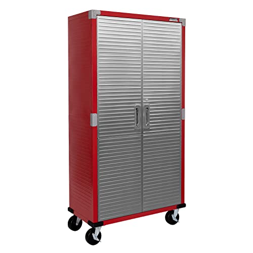 Seville Classics UltraHD Steel Body Lockable Storage Filing Cabinet Organizer Locker Shelving Unit for Gym, Workshop, Kitchen, Garage, Office, Home, Medium 36