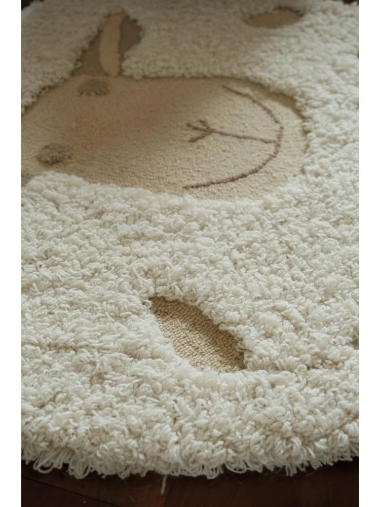 CP088 - Loew* Swiss Sheep Ball Series / Hand-woven Wool Loop Bedside Carpet Entrance Carpet Mirror Carpet