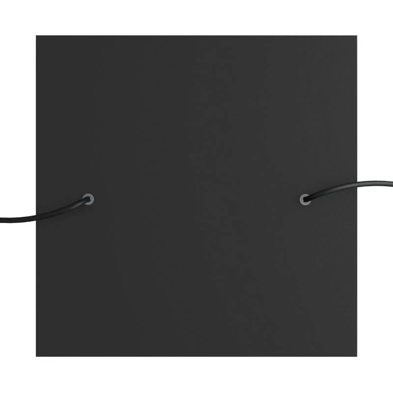 CA Creative Cables 2 Holes - Extra Large Square Ceiling Canopy Kit - Rose One System Matt Black - XXL Ceiling Canopies