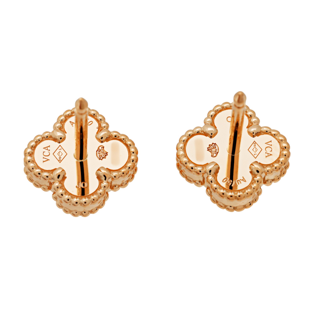 Van Cleef & Arpels Sweet Alhambra Earrings 18K Rose Gold VCARN6BO00