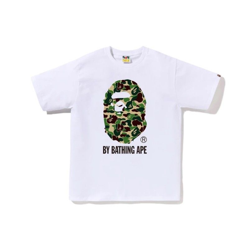 Japanese trendy brand color blocked luminous short sleeved couple loose T-shirt
