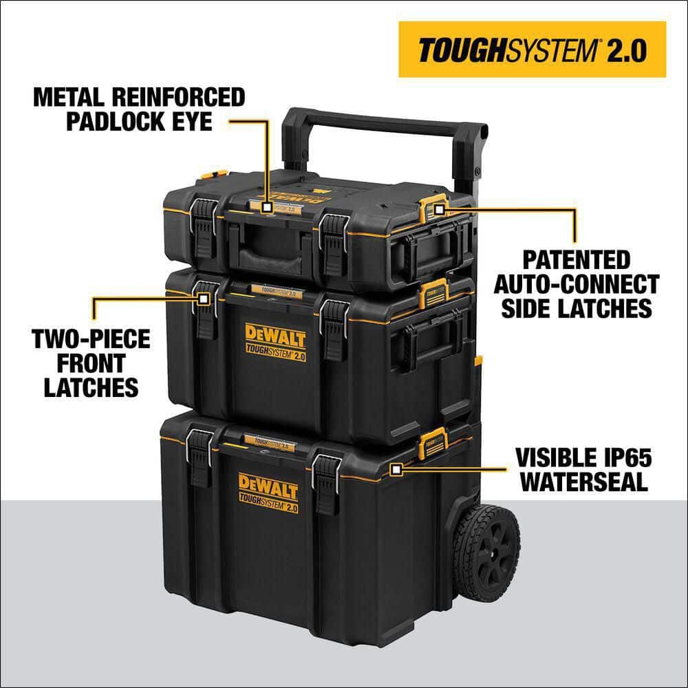DEWALT TOUGHSYSTEM 2.0 24 in. Tower Tool Box System (3 Piece Set) DWST60437
