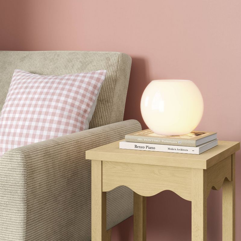 Mini Glass Globe Lamp White