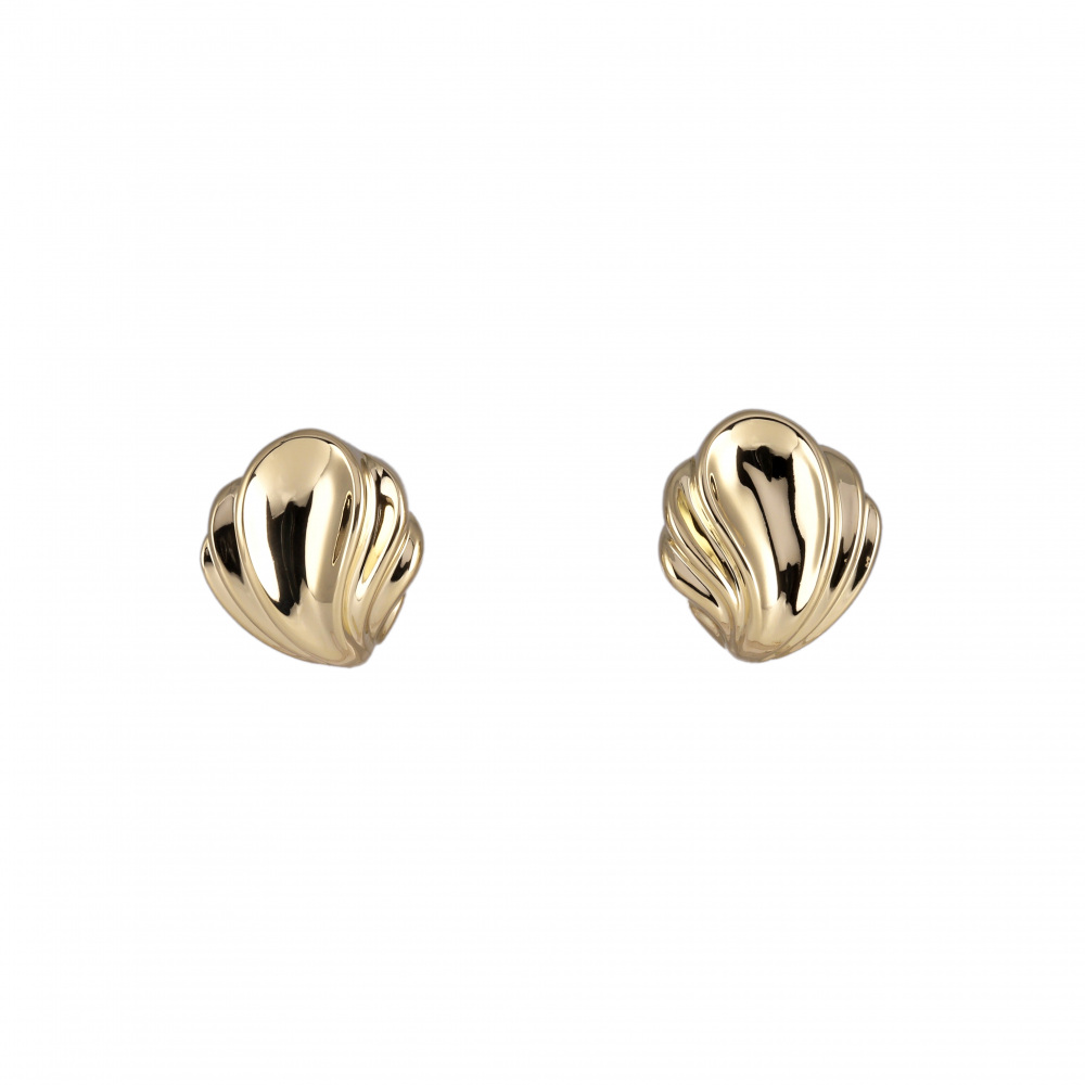 Tiffany & Co. Tiffany Shell Motif K18YG Yellow Gold Earrings