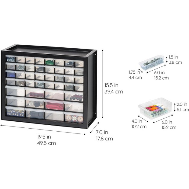 Iris Usa Stackable Storage Cabinet For Hardware Crafts Small Parts Organizer Drawer Compartment