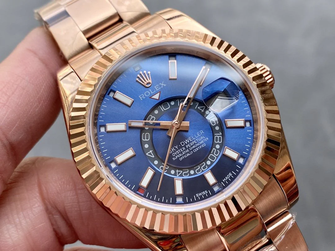 SKY-DWELLER ROSE GOLD 42 BLUE DIAL