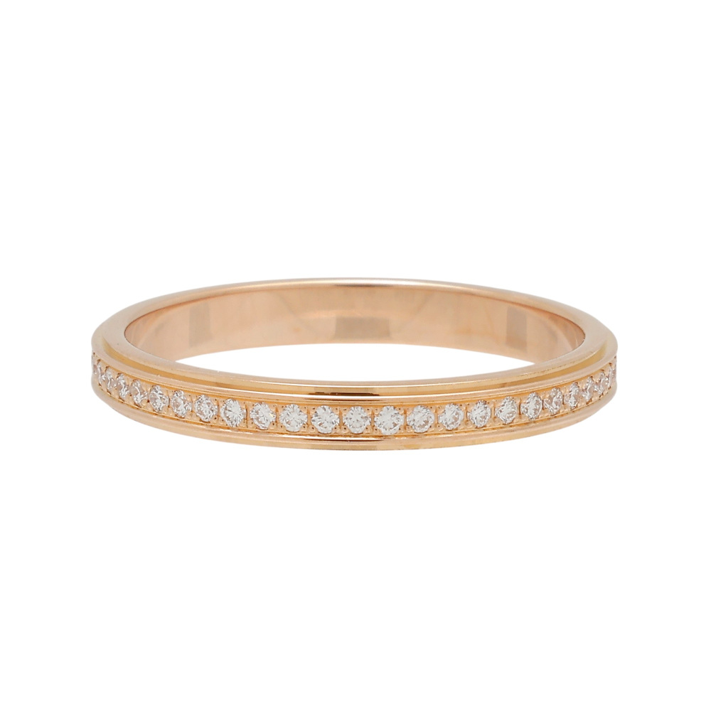 Cartier Damour (diamant Leger) Wedding Ring Pavé Setting 18K Rose Gold Diamond B4093500