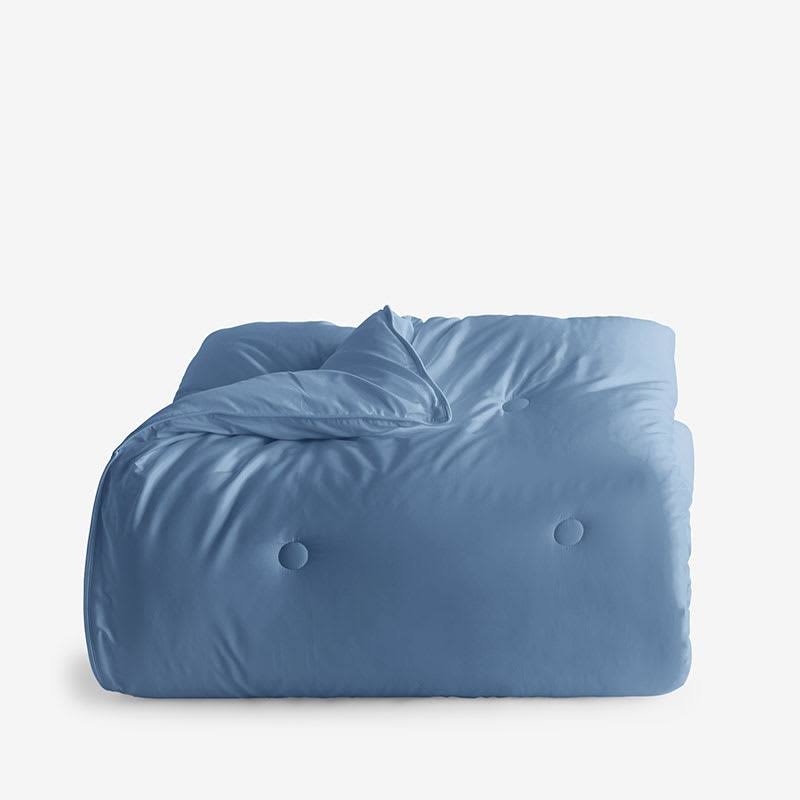 The Company Store Company Cotton Bamboo Blue Horizon King Sateen Comforter