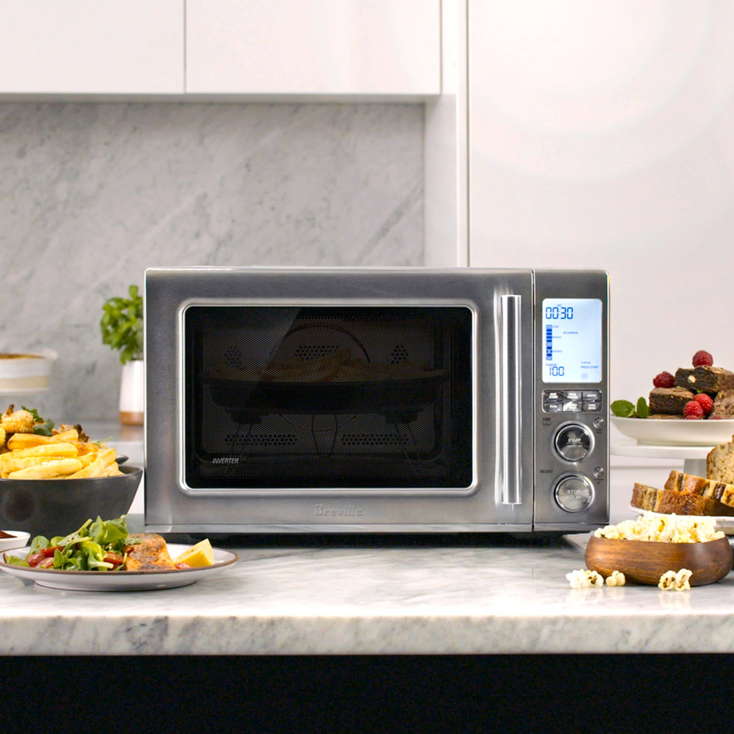 Breville - BMO650BSS1BUC1 - the Compact Wave™ Soft Close 0.9 Cu. Ft. Microwave