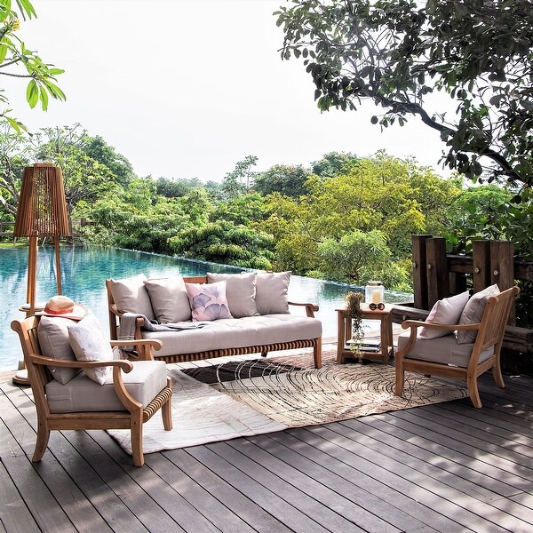 Cambridge Casual Chara 4piece Teak Patio Conversation Set