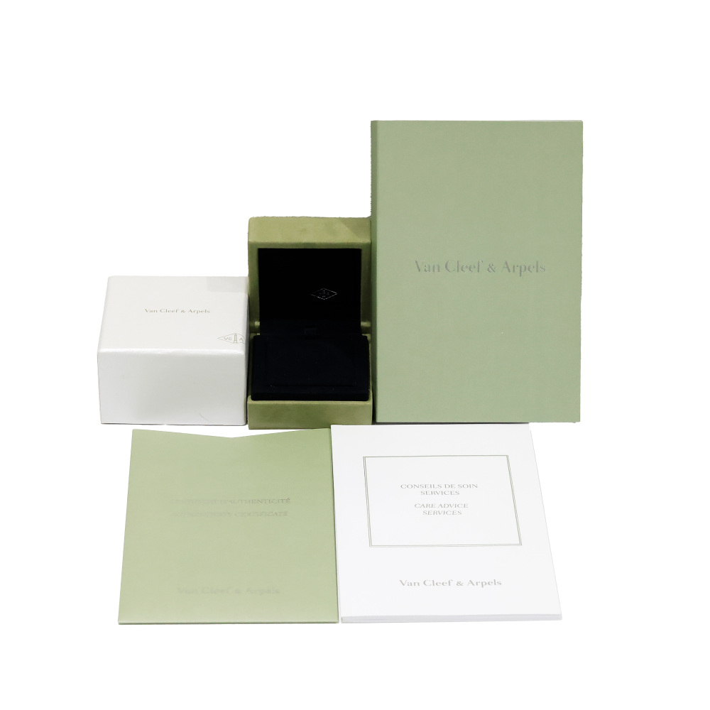 Van Cleef & Arpels Lucky Alhambra Papillon Necklace 18K Yellow Gold Tiger Eye VCARD98500