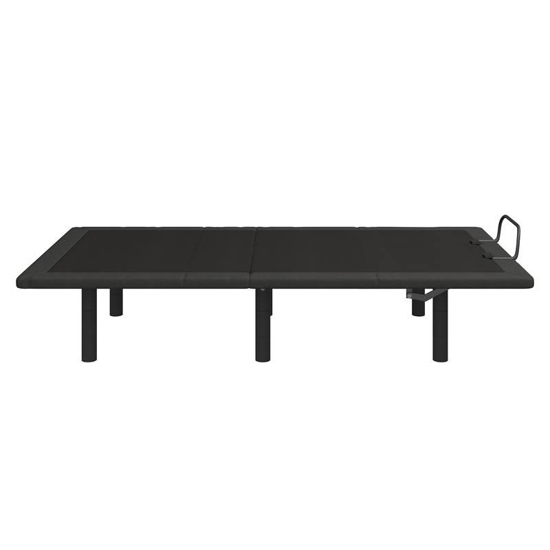 Pemberly Row Metal Twin XL Wireless Adjustable Bed Base in Dark Gray/Black - PR-4753-2111504