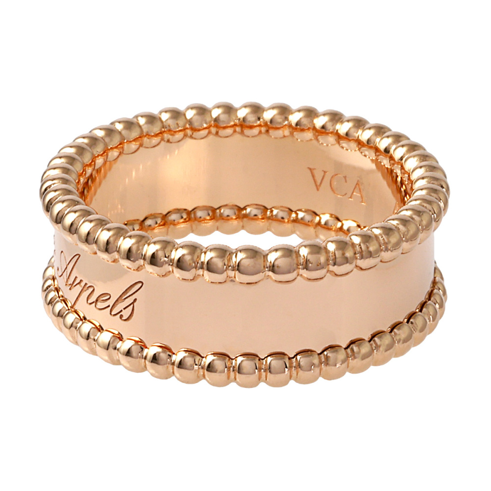 Van Cleef & Arpels Perle Senior Tulle Ring 18K Rose Gold VCARN32400