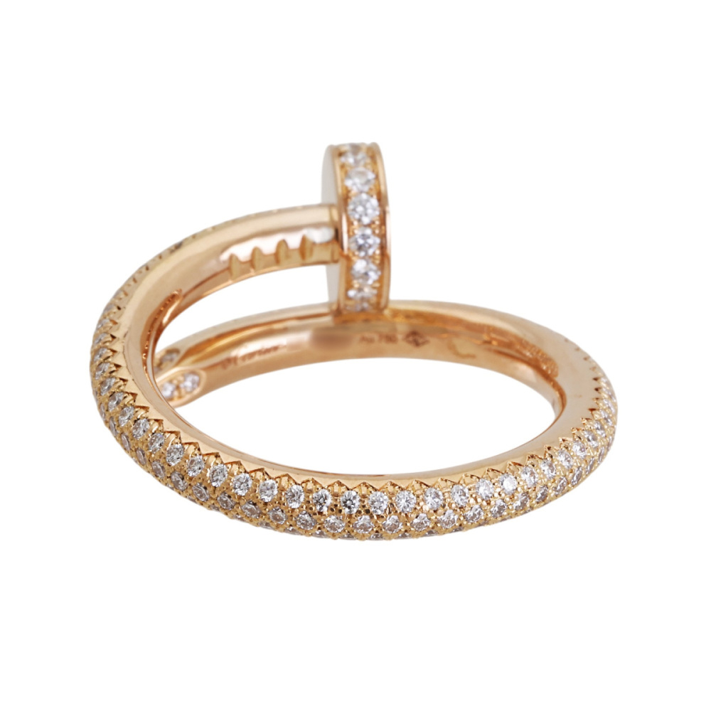 Cartier Juste un Clou Ring 18K Rose Gold Diamond N4748600