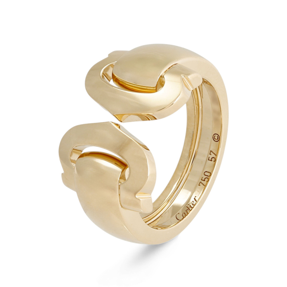 Cartier 2C Ring 18K Yellow Gold