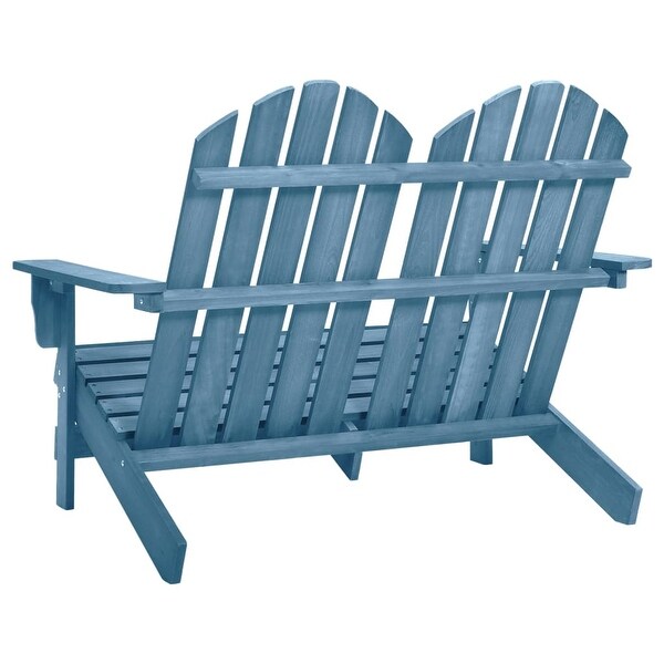 vidaXL 2Seater Patio Adirondack Chair Solid Wood Fir