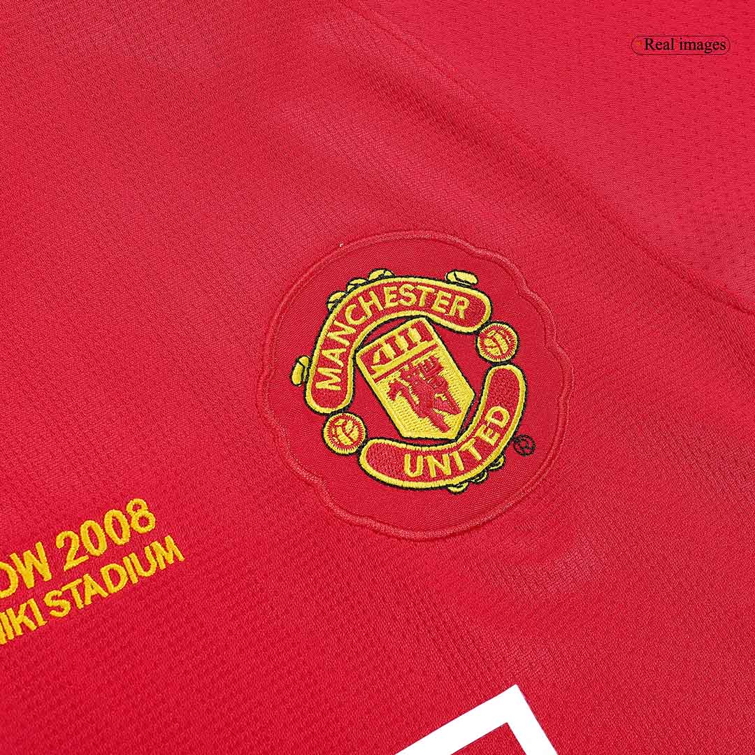 Retro Soccer Jersey ROONEY #10 Manchester United Home Long Sleeve 2007/08 - UCL Final