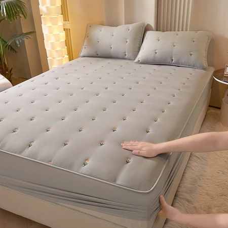Mattress Protector Cover Queen/King Size Bed Sheet Cadar Kalis Premium Soft Thicken Cover With Cotton