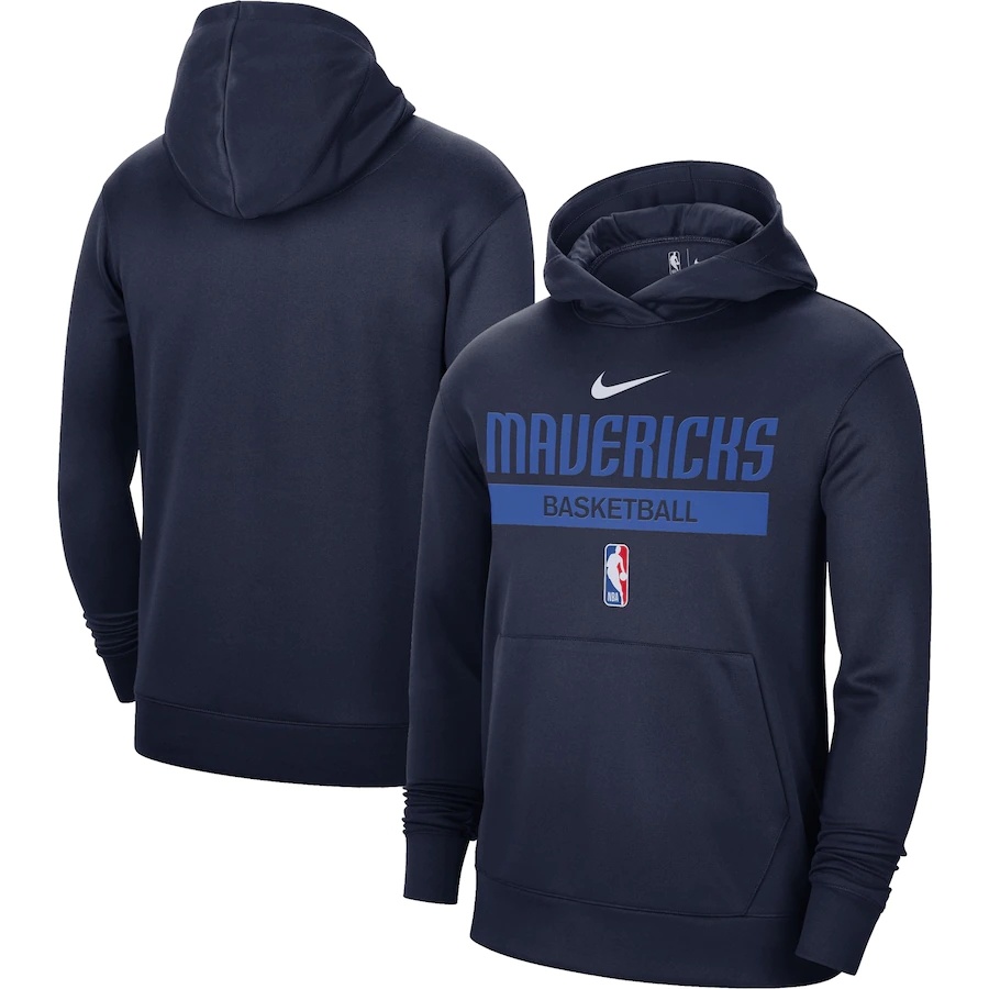 Men's Dallas Mavericks 2022/23 Spotlight On-Court Practice Performance Pullover Hoodie