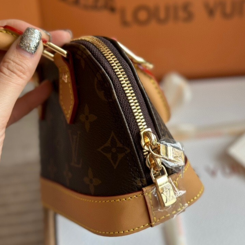Louis Vuitton Nano Alma Monogram Brown 7.9 Inches M82717