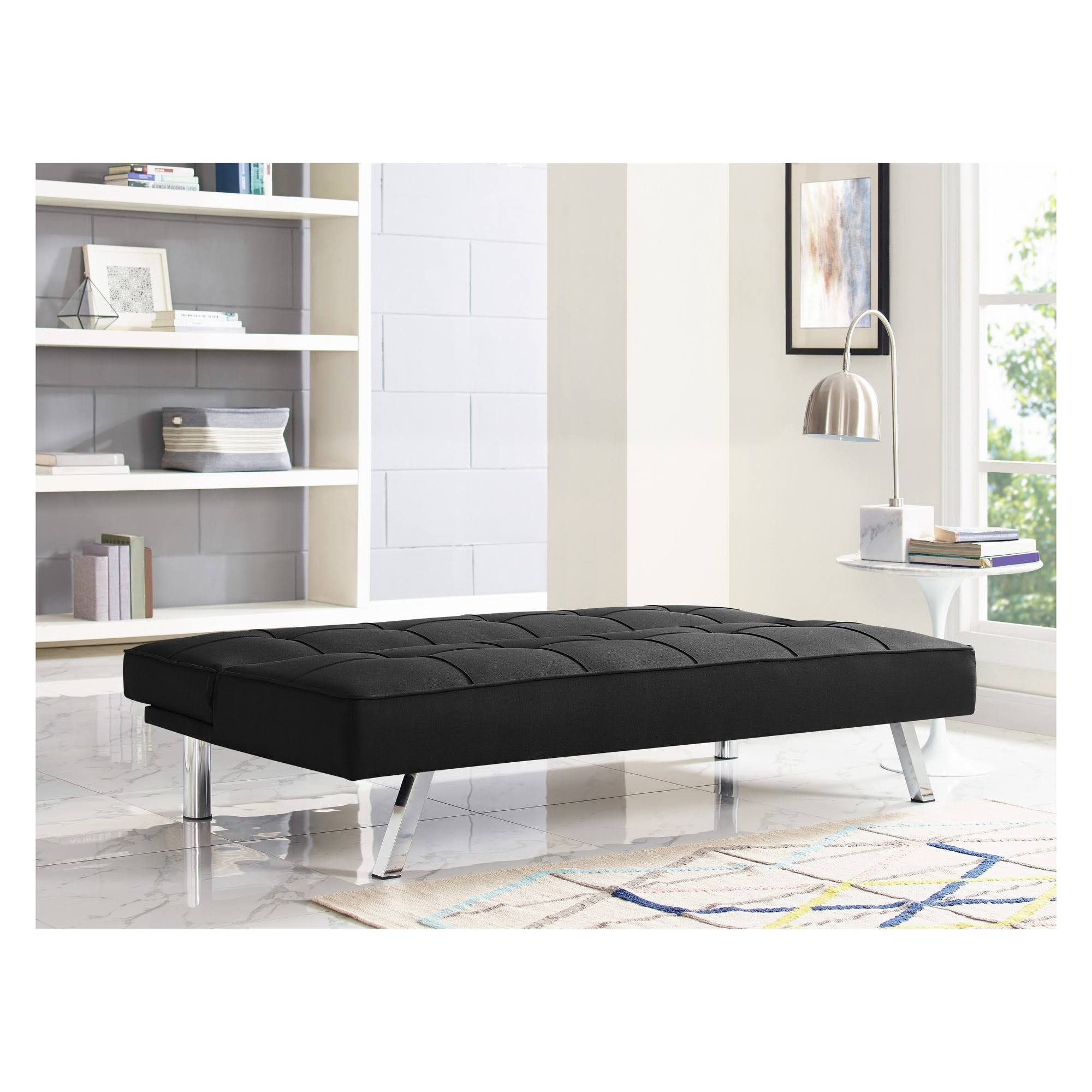 Serta Charlie Black Convertible Sofa