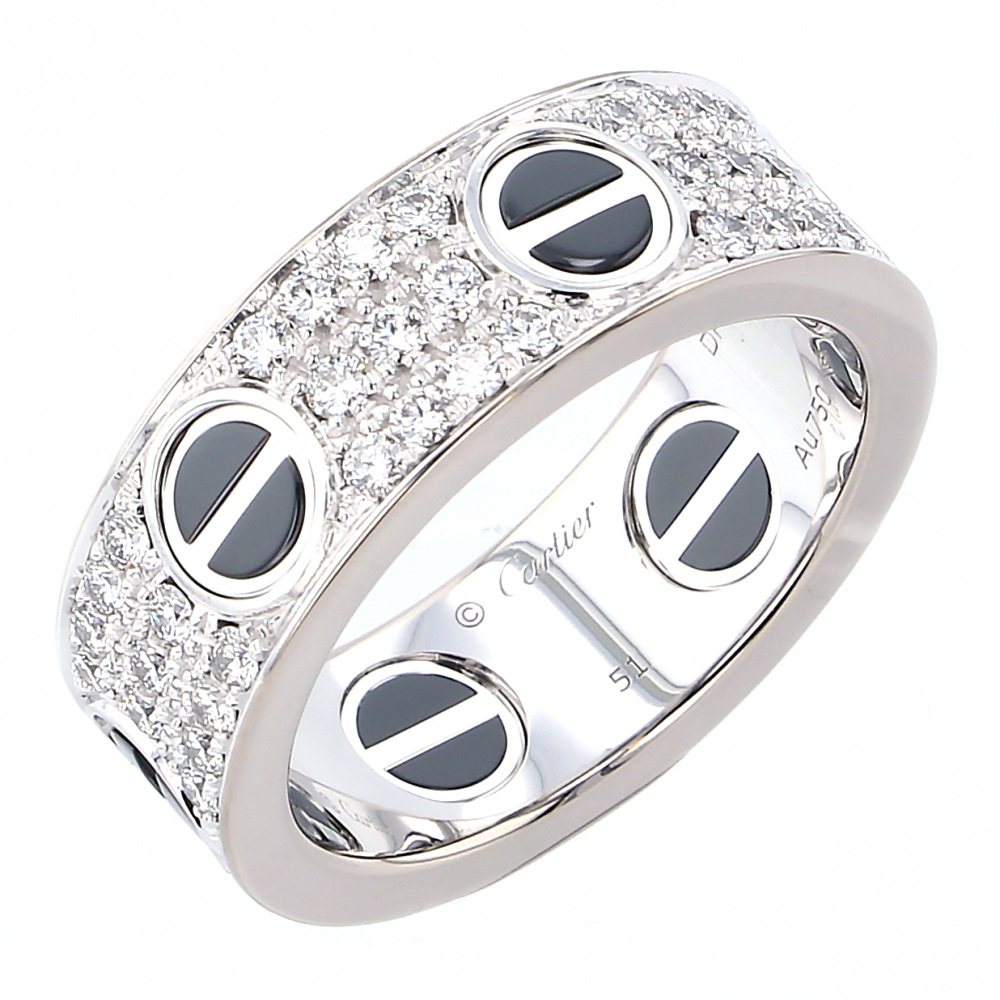 Cartier Love Diamond Ring 18K White Gold
