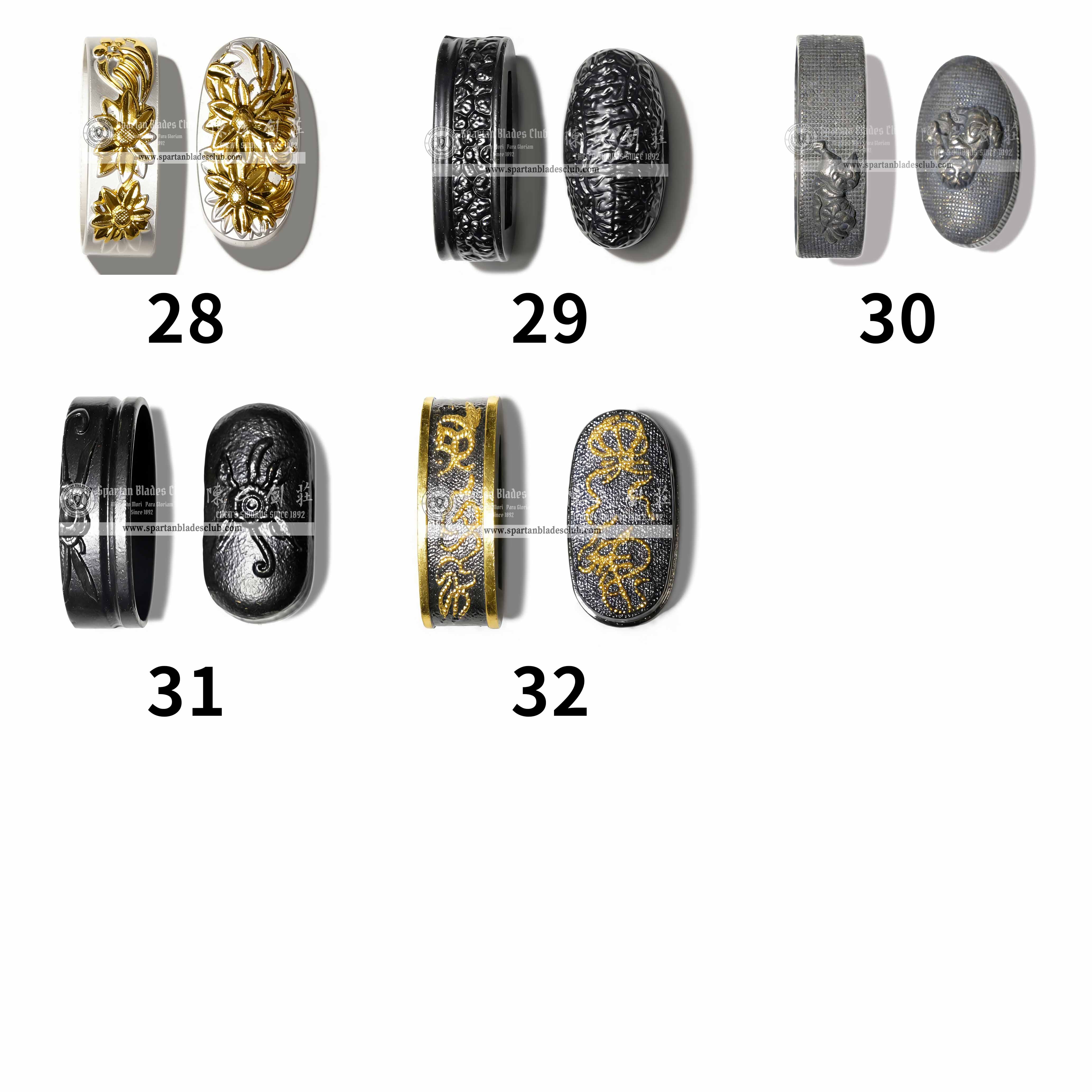 Custom Your Katana | Fuchi&Kashira | Spartan Blades Club | CHEN'S SWORDS 1892 - Spartan Blades Club - 陳氏劍莊1892