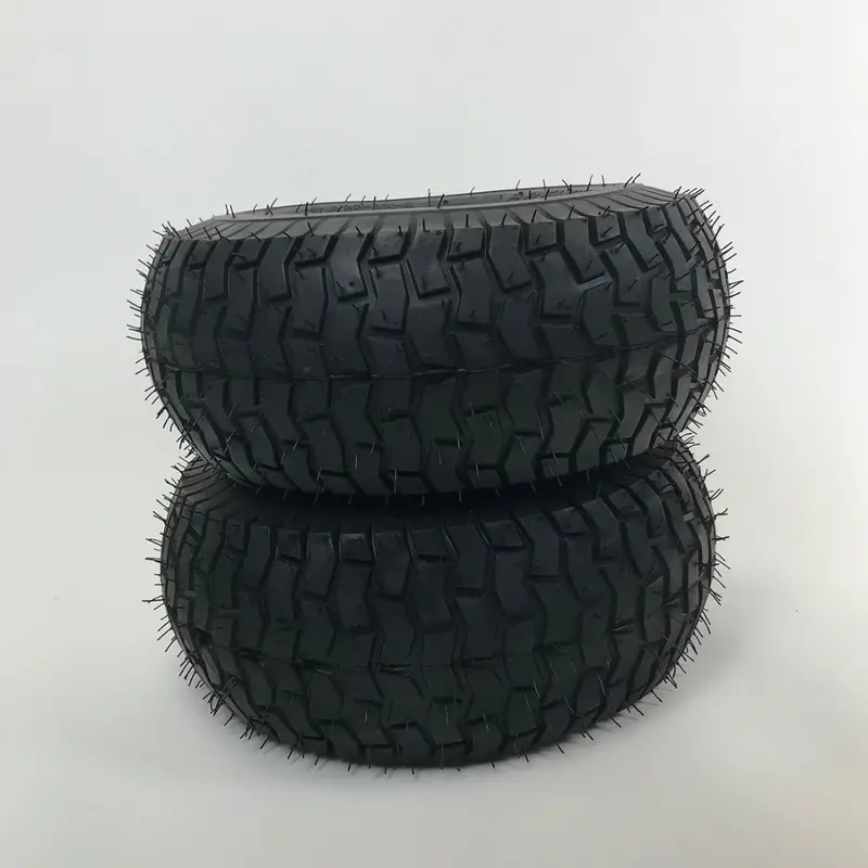 Set of 2 – 15×6.00-6 Lawn Mower Tire and Rim – Fits on 3/4 Inch Axle
