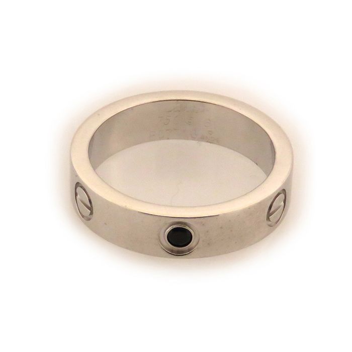 Cartier Love Mens Ring 18K White Gold