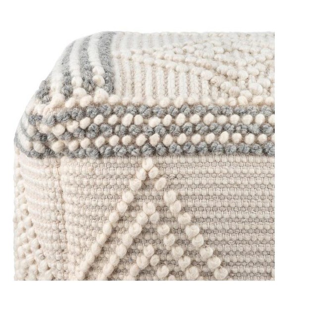 Mark amp Day Prellenkirchen 18 quot h X 18 quot w X 18 quot d Modern Charcoal Pouf