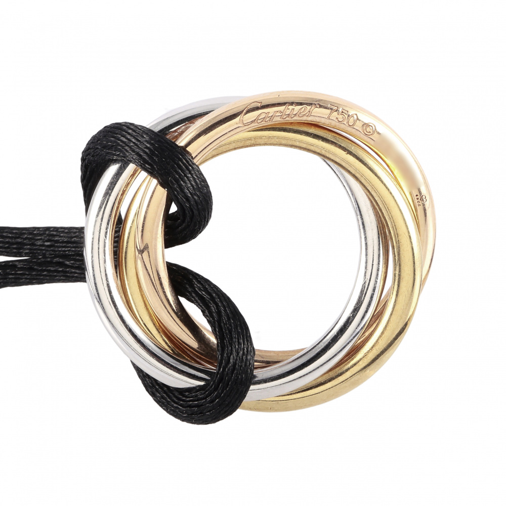 Cartier Trinity Necklace Tri-Gold Diamond N3027000