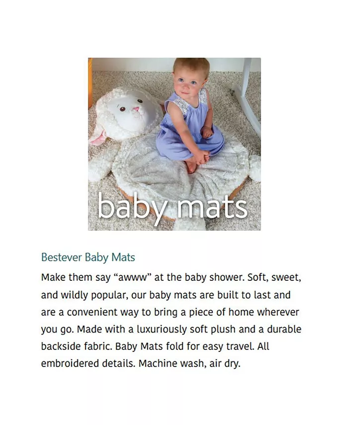 Mary Meyer Bestever Ultrasoft Baby Mat, Sloth