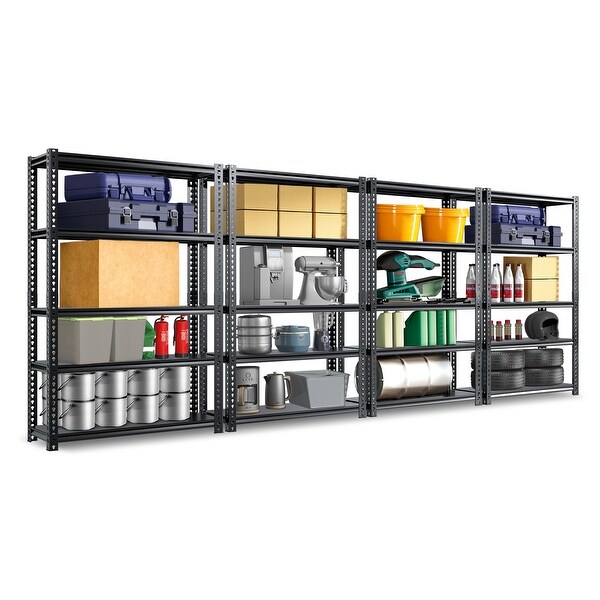 DoCred Heavy Duty Storage Rack,Garage Metal Shelving Unit,4Pack
