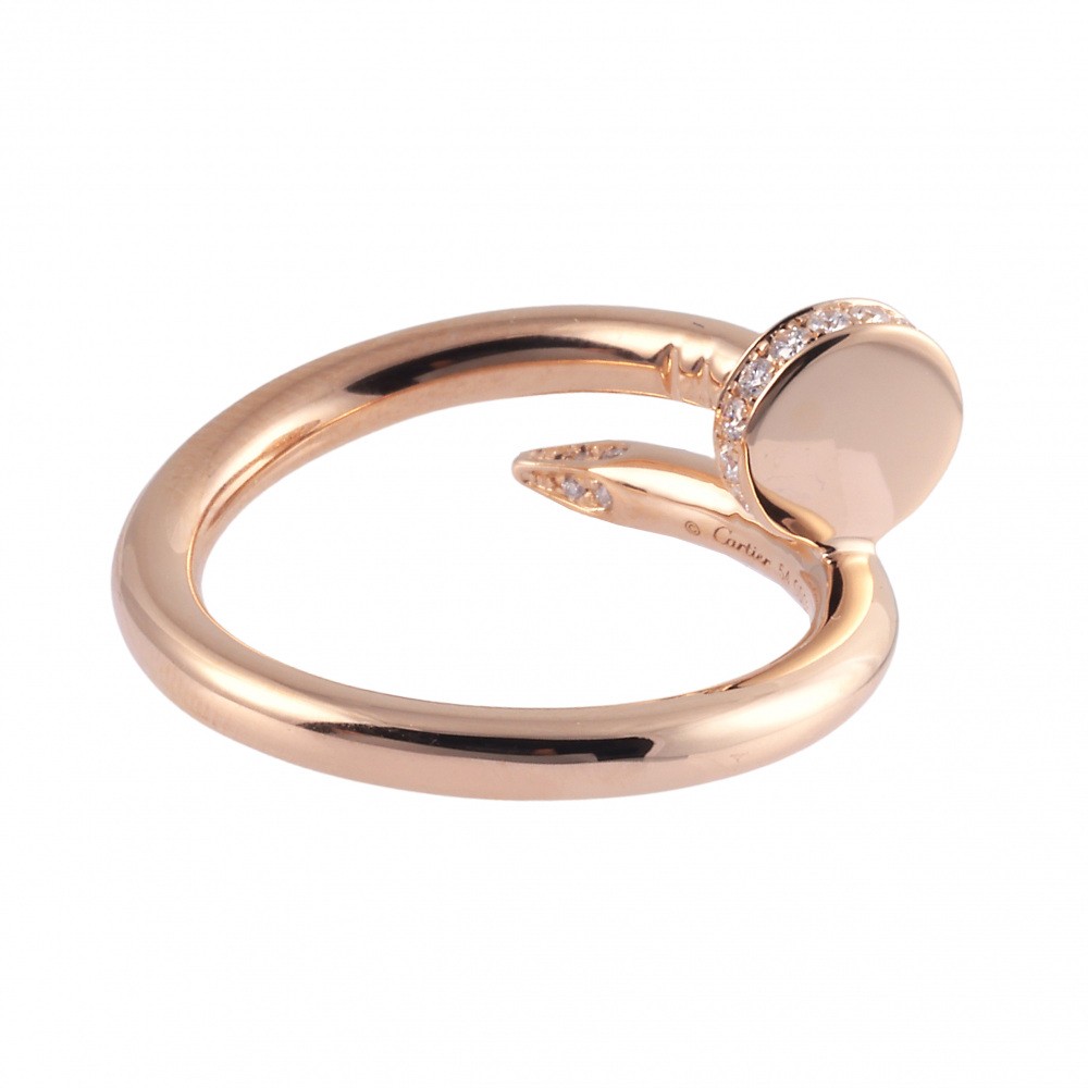Cartier Juste un Clou Ring 18K Rose Gold Diamond B4094800