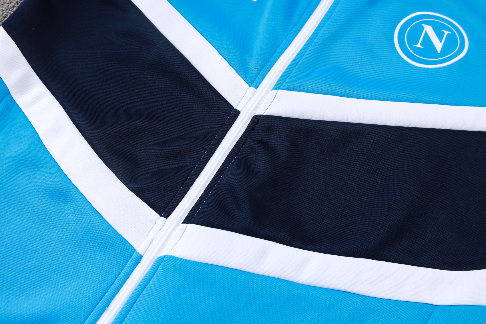 Adult/ Kids 2526 Napoli Full zipper Training Suit Blue 5